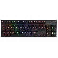 Уценка клавиатура HATOR Icefall Mecha Origin Red Linear (HTK104UA) Black (Повреждена упаковка, 888787)