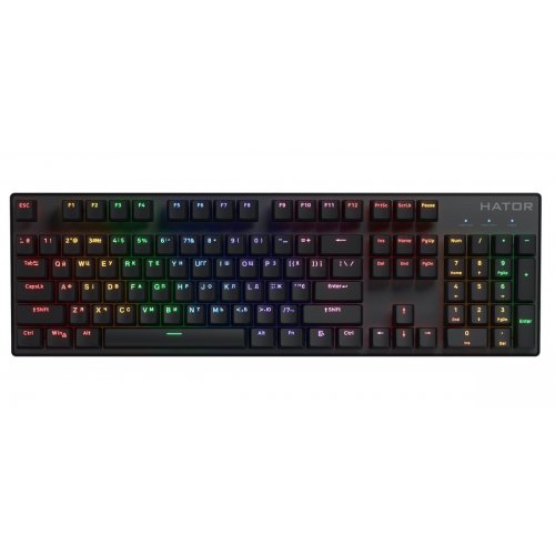 Уценка клавиатура HATOR Icefall Mecha Origin Red Linear (HTK104UA) Black (Повреждена упаковка, 888787) купить в Украине: Киев, Днепр, Харьков, Одесса  | Низкая цена, отзывы, характеристики от TELEMART фото