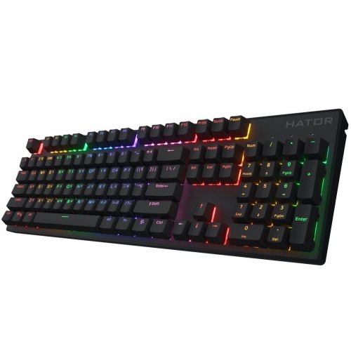 Уценка клавиатура HATOR Icefall Mecha Origin Red Linear (HTK104UA) Black (Повреждена упаковка, 888787) купить в Украине: Киев, Днепр, Харьков, Одесса  | Низкая цена, отзывы, характеристики от TELEMART фото