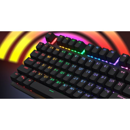 Уценка клавиатура HATOR Icefall Mecha Origin Red Linear (HTK104UA) Black (Повреждена упаковка, 888787) купить в Украине: Киев, Днепр, Харьков, Одесса  | Низкая цена, отзывы, характеристики от TELEMART фото