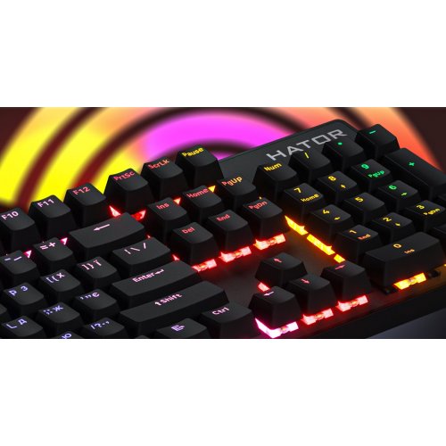 Уценка клавиатура HATOR Icefall Mecha Origin Red Linear (HTK104UA) Black (Повреждена упаковка, 888787) купить в Украине: Киев, Днепр, Харьков, Одесса  | Низкая цена, отзывы, характеристики от TELEMART фото