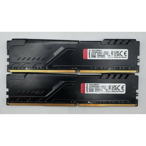 Озп Kingston DDR4 16GB (2x8GB) 3200Mhz FURY Beast Black (KF432C16BBK2/16) (Відновлено продавцем, 888808) купити в Україні: Київ, Львів, Хмельницький, Тернопіль, Івано-Франківськ | Перевірка сумісності, низька ціна, відгуки, характеристики від TELEMART фото