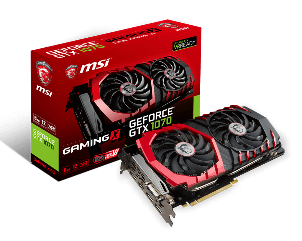 Видеокарта MSI GeForce GTX 1070 Gaming X 8192MB (GTX 1070 GAMING X