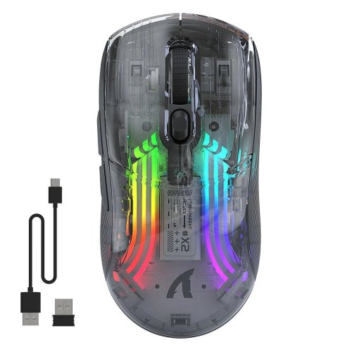 Мышка Attack Shark X2 Wireless (AS-6972792470016-B) Black (Восстановлено продавцом, 889055) купить в Украине: Киев, Днепр, Харьков, Одесса  | Низкая цена, отзывы, характеристики от TELEMART фото