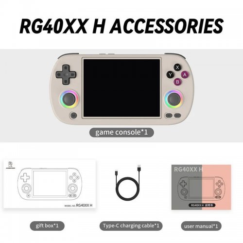 Портативна ігрова консоль Anbernic RG 40XXH 64GB Gray (Відновлено продавцем, 889070) купити в Україні: Київ, Львів, Хмельницький, Тернопіль, Івано-Франківськ | Низька ціна, відгуки, характеристики від TELEMART фото