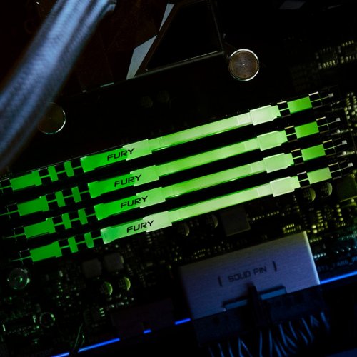ОЗП Kingston DDR4 16GB (2x8GB) 3200Mhz FURY Beast RGB Black (KF432C16BBAK2/16) (Відновлено продавцем, 889115) купити в Україні: Київ, Львів, Хмельницький, Тернопіль, Івано-Франківськ | Перевірка сумісності, низька ціна, відгуки, характеристики від TELEMART фото