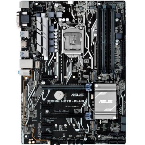 Материнська плата Asus PRIME H270-PLUS (s1151, Intel H270) (Відновлено продавцем, 889124) купити в Україні: Київ, Львів, Хмельницький, Тернопіль, Івано-Франківськ | Перевірка сумісності, низька ціна, відгуки, характеристики від TELEMART фото
