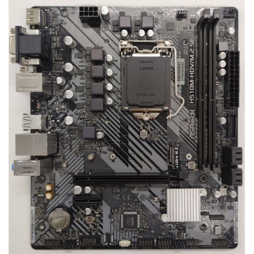Материнская плата AsRock H510M-HDV/M.2 SE (s1200, Intel H470) (Восстановлено продавцом, 889166) купить в Украине: Киев, Днепр, Харьков, Одесса  | Проверка совместимости, низкая цена, отзывы, характеристики от TELEMART фото