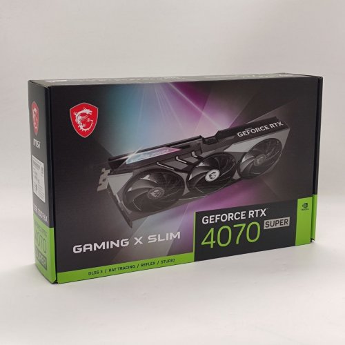 Відеокарта MSI GeForce RTX 4070 SUPER GAMING X SLIM 12228MB (RTX 4070 SUPER 12G GAMING X SLIM) (Відновлено продавцем, 889182) купити в Україні: Київ, Львів, Хмельницький, Тернопіль, Івано-Франківськ | Перевірка сумісності, низька ціна, відгуки, характеристики від TELEMART фото
