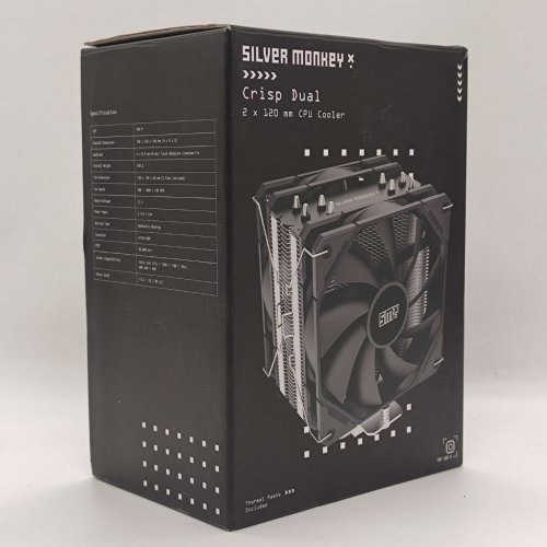 Кулер Silver Monkey X CRISP DUAL 2x120 mm (SMX-CPUCRD-120) (Відновлено продавцем, 889184) купити в Україні: Київ, Львів, Хмельницький, Тернопіль, Івано-Франківськ | Перевірка сумісності, низька ціна, відгуки, характеристики від TELEMART фото