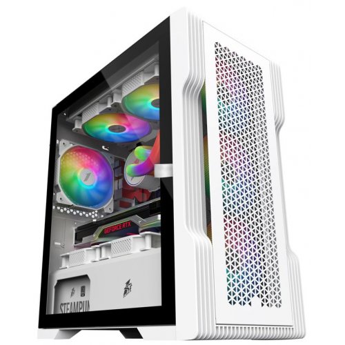 Корпус 1stPlayer T3-4F1-W-WH без БЖ White (Відновлено продавцем, 889191) купити в Україні: Київ, Львів, Хмельницький, Тернопіль, Івано-Франківськ | Перевірка сумісності, низька ціна, відгуки, характеристики від TELEMART фото