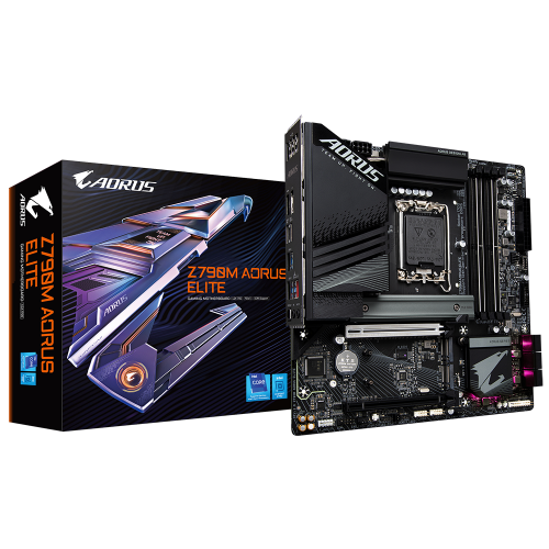 Материнская плата Gigabyte Z790M AORUS ELITE (s1700, Intel Z790) (Восстановлено продавцом, 889195) купить в Украине: Киев, Днепр, Харьков, Одесса  | Проверка совместимости, низкая цена, отзывы, характеристики от TELEMART фото