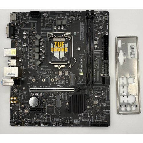 Материнская плата MSI H510M-A PRO (s1200, Intel H510) (Восстановлено продавцом, 889307) купить в Украине: Киев, Днепр, Харьков, Одесса  | Проверка совместимости, низкая цена, отзывы, характеристики от TELEMART фото