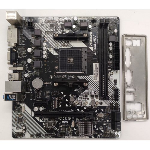 Материнська плата AsRock A320M-HDV R4.0 (sAM4, AMD A320) (Відновлено продавцем, 889323) купити в Україні: Київ, Львів, Хмельницький, Тернопіль, Івано-Франківськ | Перевірка сумісності, низька ціна, відгуки, характеристики від TELEMART фото