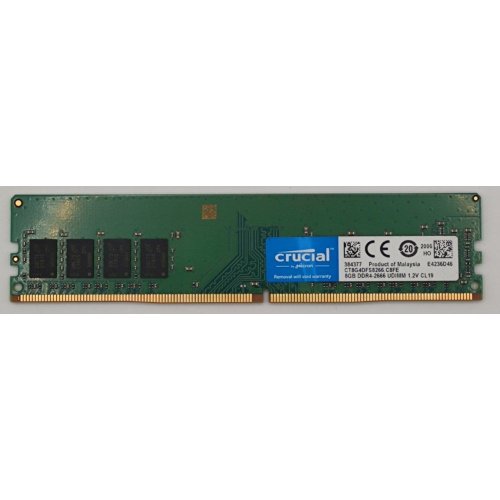 Озу Crucial DDR4 8GB 2666Mhz (CT8G4DFS8266) (Восстановлено продавцом, 889327) купить в Украине: Киев, Днепр, Харьков, Одесса  | Проверка совместимости, низкая цена, отзывы, характеристики от TELEMART фото