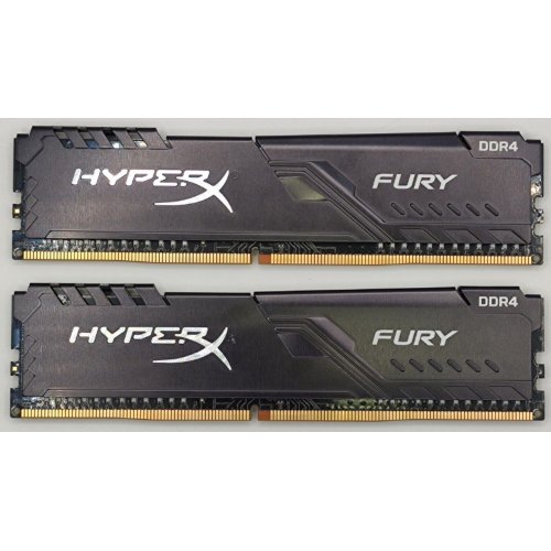 Озп HyperX DDR4 8GB (2x4GB) 3200Mhz Fury Black (HX432C16FB3K2/8) (Відновлено продавцем, 889341) купити в Україні: Київ, Львів, Хмельницький, Тернопіль, Івано-Франківськ | Перевірка сумісності, низька ціна, відгуки, характеристики від TELEMART фото