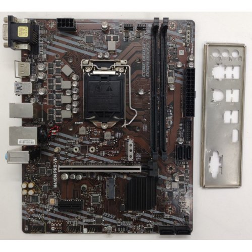 Материнская плата MSI H410M PRO-VH (s1200, Intel H410) (Восстановлено продавцом, 889348) купить в Украине: Киев, Днепр, Харьков, Одесса  | Проверка совместимости, низкая цена, отзывы, характеристики от TELEMART фото