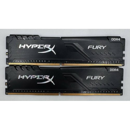 Озп HyperX DDR4 16GB (2x8GB) 3200Mhz Fury Black (HX432C16FB3K2/16) (Відновлено продавцем, 889453) купити в Україні: Київ, Львів, Хмельницький, Тернопіль, Івано-Франківськ | Перевірка сумісності, низька ціна, відгуки, характеристики від TELEMART фото