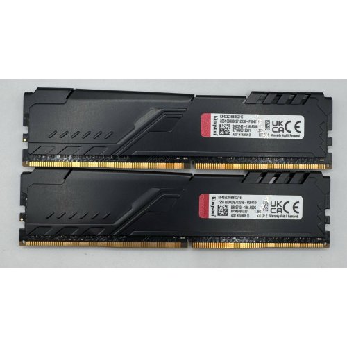 Озп Kingston DDR4 16GB (2x8GB) 3200Mhz FURY Beast Black (KF432C16BBK2/16) (Відновлено продавцем, 889457) купити в Україні: Київ, Львів, Хмельницький, Тернопіль, Івано-Франківськ | Перевірка сумісності, низька ціна, відгуки, характеристики від TELEMART фото