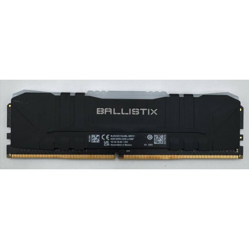 Озп Crucial DDR4 8GB 3200Mhz Ballistix RGB Black (BL8G32C16U4BL) (Відновлено продавцем, 889458) купити в Україні: Київ, Львів, Хмельницький, Тернопіль, Івано-Франківськ | Перевірка сумісності, низька ціна, відгуки, характеристики від TELEMART фото