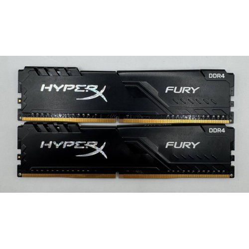 Озп HyperX DDR4 16GB (2x8GB) 3200Mhz Fury Black (HX432C16FB3K2/16) (Відновлено продавцем, 889469) купити в Україні: Київ, Львів, Хмельницький, Тернопіль, Івано-Франківськ | Перевірка сумісності, низька ціна, відгуки, характеристики від TELEMART фото