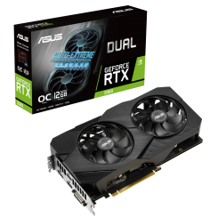 Відеокарта Asus GeForce RTX 2060 Dual EVO OC 12288MB (DUAL-RTX2060-O12G-EVO) (Відновлено продавцем, 889485)