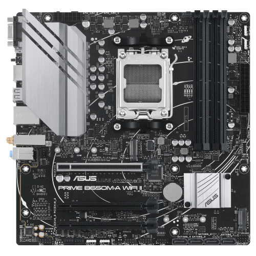 Уцінка материнська плата Asus PRIME B650M-A WIFI II (sAM5, AMD B650) (Розкрита упаковка, 889501) купити в Україні: Київ, Львів, Хмельницький, Тернопіль, Івано-Франківськ | Перевірка сумісності, низька ціна, відгуки, характеристики від TELEMART фото