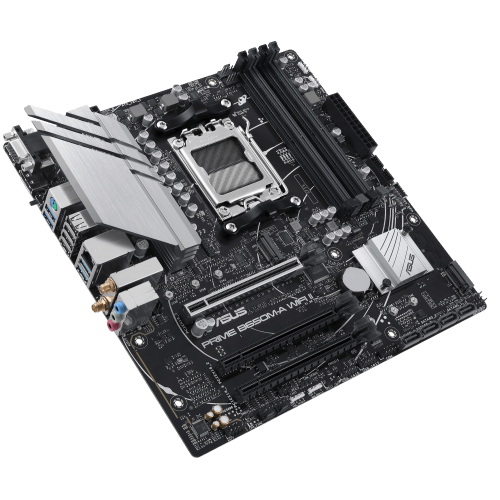Уцінка материнська плата Asus PRIME B650M-A WIFI II (sAM5, AMD B650) (Розкрита упаковка, 889501) купити в Україні: Київ, Львів, Хмельницький, Тернопіль, Івано-Франківськ | Перевірка сумісності, низька ціна, відгуки, характеристики від TELEMART фото