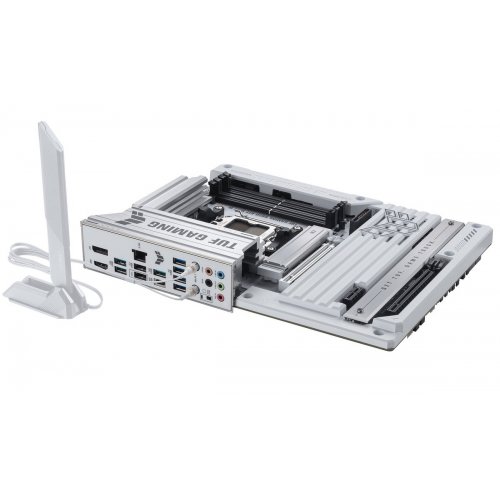 Уцінка материнська плата Asus TUF GAMING B850-BTF WIFI W (sAM5, AMD B850) (Розкрита упаковка, 889506) купити в Україні: Київ, Львів, Хмельницький, Тернопіль, Івано-Франківськ | Перевірка сумісності, низька ціна, відгуки, характеристики від TELEMART фото