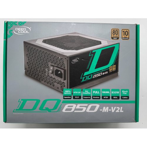 Блок питания Deepcool DQ850 850W (DP-GD-DQ850-M-V2L) Black (Восстановлено продавцом, 889522) купить в Украине: Киев, Днепр, Харьков, Одесса  | Проверка совместимости, низкая цена, отзывы, характеристики от TELEMART фото