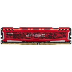 Озп Crucial DDR4 16GB 2666Mhz Ballistix Sport LT Red (BLS16G4D26BFSE) (Відновлено продавцем, 889541)