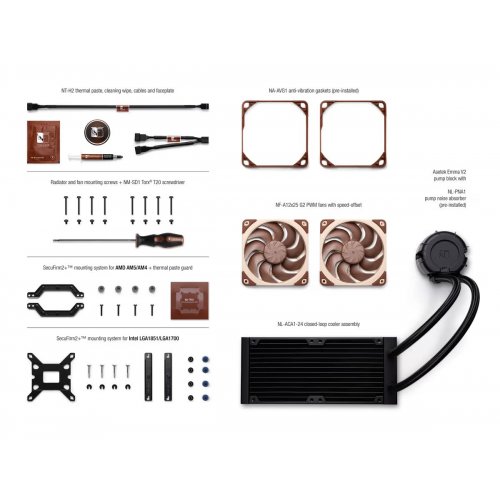 Готовая СВО Noctua NL-LC1-24 купить в Украине: Киев, Днепр, Харьков, Одесса  | Проверка совместимости, низкая цена, отзывы, характеристики от TELEMART фото