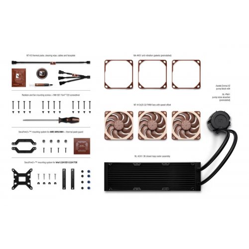 Готовая СВО Noctua NL-LC1-36 купить в Украине: Киев, Днепр, Харьков, Одесса  | Проверка совместимости, низкая цена, отзывы, характеристики от TELEMART фото