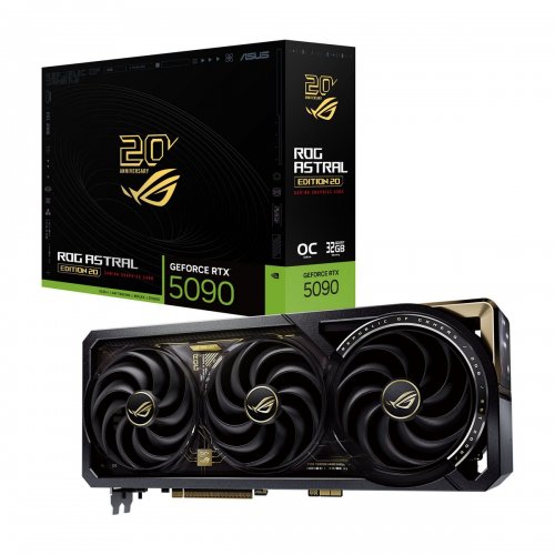 Відеокарта Asus ROG Astral GeForce RTX 5090 Edition 20 32768MB (ROG-ASTRAL-RTX5090-P32G-EDITION-20) купити в Україні: Київ, Львів, Хмельницький, Тернопіль, Івано-Франківськ | Перевірка сумісності, низька ціна, відгуки, характеристики від TELEMART фото