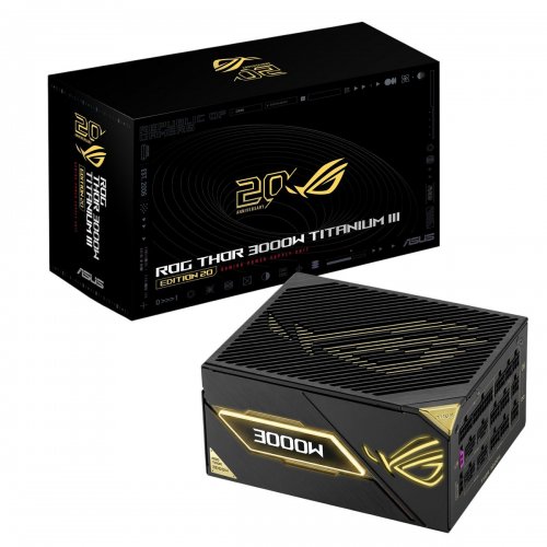 Блок питания Asus ROG Thor 3000W Titanium III Edition 20 ROG Equalizer (90YE00VA-B0NA00) купить в Украине: Киев, Днепр, Харьков, Одесса  | Проверка совместимости, низкая цена, отзывы, характеристики от TELEMART фото