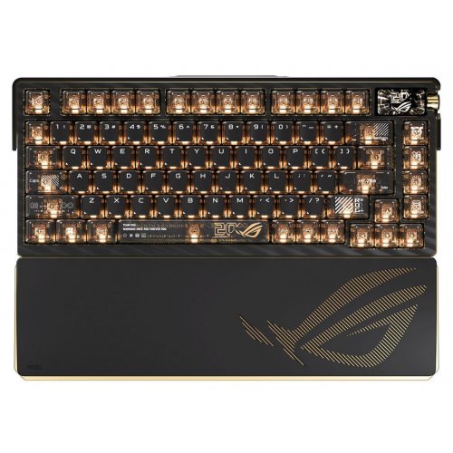 Клавиатура Asus ROG Azoth Extreme Edition 20 NX Snow Switch (90MP04VF-BKUA20) Black купить в Украине: Киев, Днепр, Харьков, Одесса  | Низкая цена, отзывы, характеристики от TELEMART фото