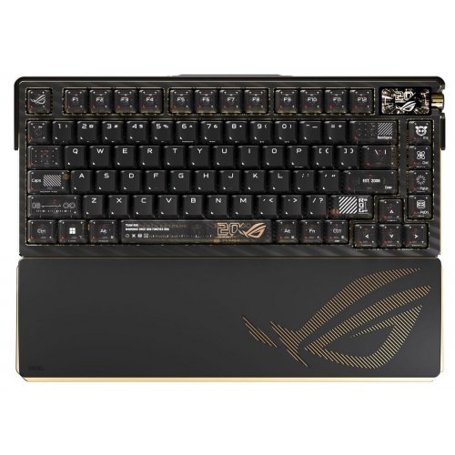 Клавиатура Asus ROG Azoth Extreme Edition 20 NX Snow Switch (90MP04VF-BKUA20) Black купить в Украине: Киев, Днепр, Харьков, Одесса  | Низкая цена, отзывы, характеристики от TELEMART фото