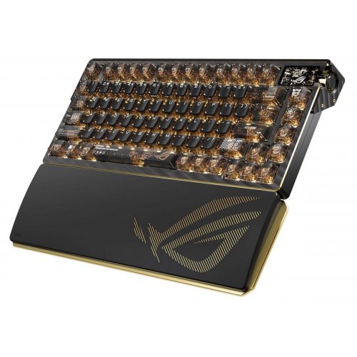 Клавиатура Asus ROG Azoth Extreme Edition 20 NX Snow Switch (90MP04VF-BKUA20) Black купить в Украине: Киев, Днепр, Харьков, Одесса  | Низкая цена, отзывы, характеристики от TELEMART фото