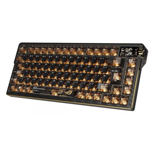 Клавиатура Asus ROG Azoth Extreme Edition 20 NX Snow Switch (90MP04VF-BKUA20) Black купить в Украине: Киев, Днепр, Харьков, Одесса  | Низкая цена, отзывы, характеристики от TELEMART фото