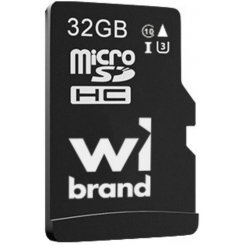 Карта памяти Wibrand microSDHC 32GB Class 10 UHS-I U3 (WICDHU3/32GB)