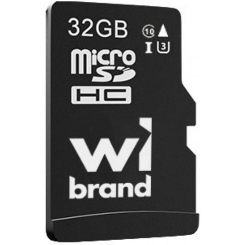 Карта памяти Wibrand microSDHC 32GB Class 10 UHS-I U3 (WICDHU3/32GB) купить в Украине: Киев, Днепр, Харьков, Одесса  | Низкая цена, отзывы, характеристики от TELEMART фото