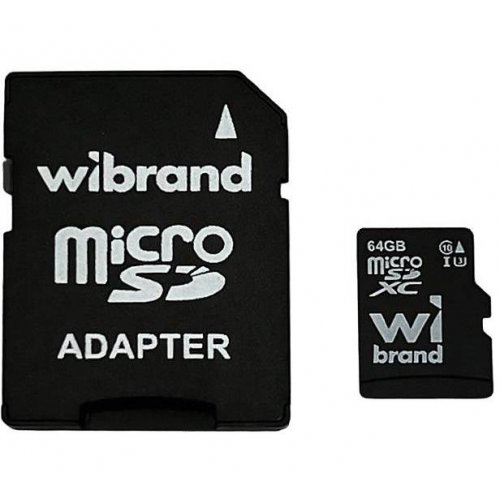 Карта пам'яті Wibrand microSDXC 64GB Class 10 UHS-I U3 (з адаптером) (WICDXU3/64GB-A) купити в Україні: Київ, Львів, Хмельницький, Тернопіль, Івано-Франківськ | Низька ціна, відгуки, характеристики від TELEMART фото