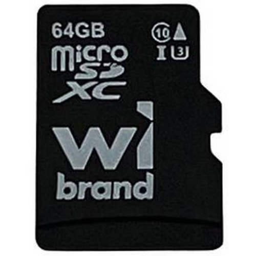 Карта пам'яті Wibrand microSDXC 64GB Class 10 UHS-I U3 (WICDXU3/64GB) купити в Україні: Київ, Львів, Хмельницький, Тернопіль, Івано-Франківськ | Низька ціна, відгуки, характеристики від TELEMART фото