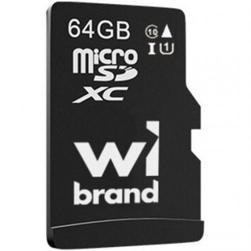 Карта пам'яті Wibrand microSDXC 64GB Class 10 UHS-I U1 (WICDXU1/64GB) купити в Україні: Київ, Львів, Хмельницький, Тернопіль, Івано-Франківськ | Низька ціна, відгуки, характеристики від TELEMART фото