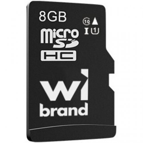 Карта пам'яті Wibrand microSDHC 8GB Class 10 UHS-I U1 (WICDHC10/8GB) купити в Україні: Київ, Львів, Хмельницький, Тернопіль, Івано-Франківськ | Низька ціна, відгуки, характеристики від TELEMART фото