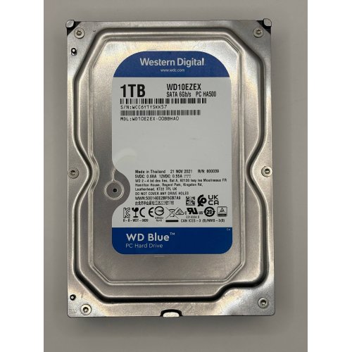 Жорсткий диск Western Digital Blue 1TB 64MB 3.5" (WD10EZEX) (Відновлено продавцем, 889708) купити в Україні: Київ, Львів, Хмельницький, Тернопіль, Івано-Франківськ | Перевірка сумісності, низька ціна, відгуки, характеристики від TELEMART фото