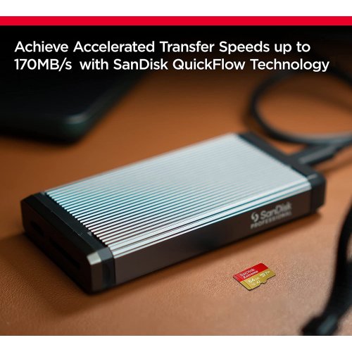 Карта пам'яті SanDisk microSDXC Extreme 128GB Class 10 UHS-I U3 A2 V30 (з адаптером) (SDSQXAA-128G-GN6MA) купити в Україні: Київ, Львів, Хмельницький, Тернопіль, Івано-Франківськ | Низька ціна, відгуки, характеристики від TELEMART фото
