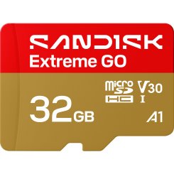 Карта пам'яті SanDisk microSDHC Extreme Go 32GB Class 10 UHS-I U3 A1 V30 (SDSQXGN-032G-GN6MN)
