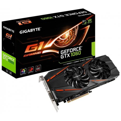 Видеокарта Gigabyte GeForce GTX 1060 G1 Gaming 3072MB (GV-N1060G1 GAMING-3GD) (Восстановлено продавцом, 889723) купить в Украине: Киев, Днепр, Харьков, Одесса  | Проверка совместимости, низкая цена, отзывы, характеристики от TELEMART фото