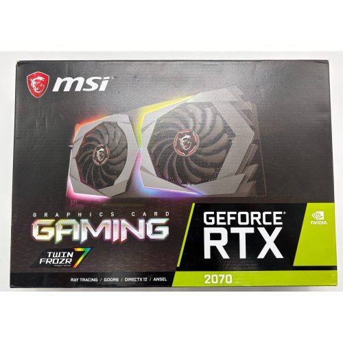 Видеокарта MSI GeForce RTX 2070 GAMING 8192MB (RTX 2070 GAMING 8G) (Восстановлено продавцом, 889725) купить в Украине: Киев, Днепр, Харьков, Одесса  | Проверка совместимости, низкая цена, отзывы, характеристики от TELEMART фото